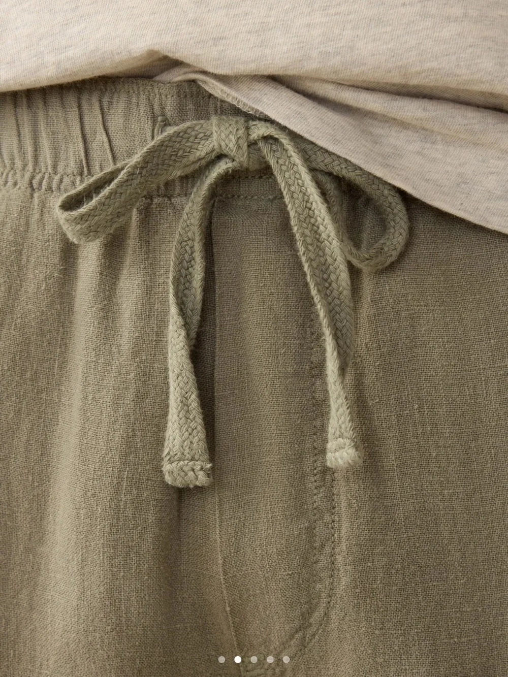 Men Faherty Essential Linen Pant Canyon Olive SMALL NWT